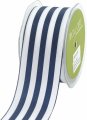 May Arts 2" Wide Stripes - 25 yard Spool - Navy/White