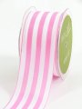 May Arts 2" Wide Stripes - 25 yard Spool - Pink/White