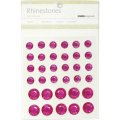 Kaisercraft Self-Adhesive Round Rhinestones - LG Hot Pink