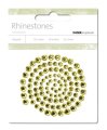 Kaisercraft Self-Adhesive Round Rhinestones - Split Pea