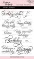 Stamp Simply Clear Stamps - Birthday Blessings