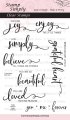 Stamp Simply Clear Stamps - Farmhouse Simple Sentiments