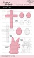 Stamp Simply Steel Dies - Easter is for Jesus Cross, Rabbit, Eggs