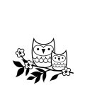 Darice Embossing Folder - Owls on a Twig