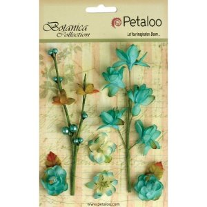 Petaloo Botanica Floral Ephemera - Teal