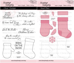 Stamp Simply Clear Stamps - Christmas Stockings & Mittens Bundle