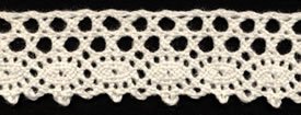 7/8" Cluny Crochet Lace - 3 yards - Natural