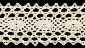 1.5" Cluny Crochet Double Galloon Lace - 3 yards - Natural