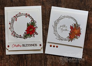 Stamp Simply Clear Stamps - Seasonal Wreaths, Fall/Winter