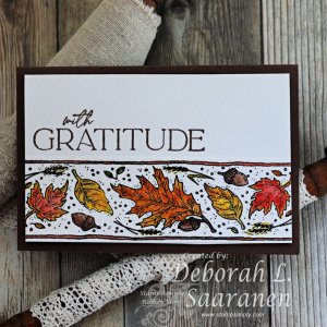Stamp Simply Clear Stamps - Falling Leaves Border Strip