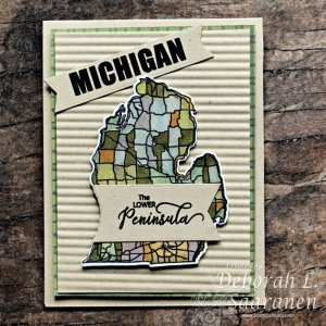 Stamp Simply Clear Stamps - Lower Peninsula of Michigan (Mitten)