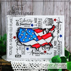 Stamp Simply Clear Stamps - Old Glory