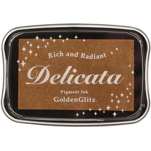 Delicata Non-Tarnishing Ink Pad - Golden Glitz