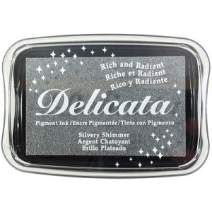 Delicata Non-Tarnishing Ink Pad - Silvery Shimmer