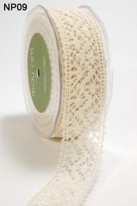 May Arts 1.5" Crochet Lace - 15 yd Spool - Ivory
