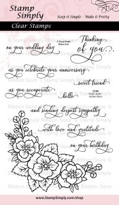 Stamp Simply Clear Stamps - Floral Cluster Bundle with Die
