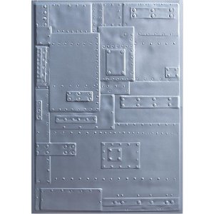 Sizzix 3D Texture Fades A6 Embossing Folder - Foundry