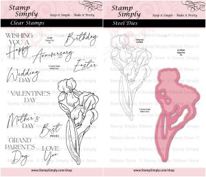 Stamp Simply Clear Stamps - Happy Day Iris Bundle