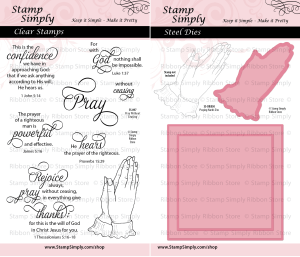 Stamp Simply Clear Stamps - Pray Without Ceasing Stamp Die Bundle