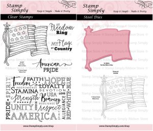 Stamp Simply Clear Stamps - The Red, White & Blue Bundle