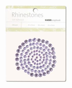Kaisercraft Self-Adhesive Round Rhinestones - Lilac