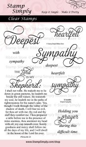 Stamp Simply Clear Stamps - Deepest Sympathy