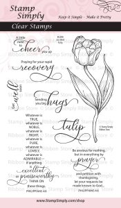 Stamp Simply Clear Stamps - Get Well Tulip