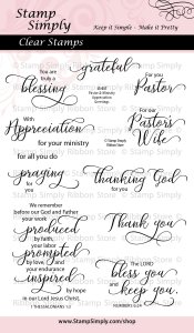 Stamp Simply Clear Stamps - Pastor & Ministry Appreciation Greetings