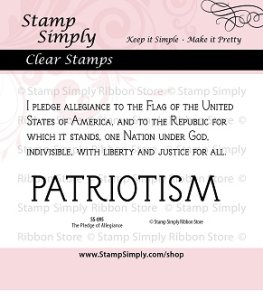Stamp Simply Clear Stamps - The Pledge of Allegiance