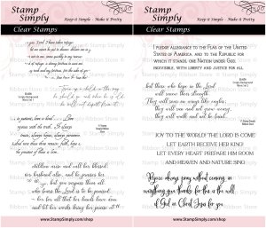 Stamp Simply Clear Stamps - Scripty Background Minis Bundle