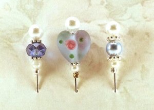 Stick Pins by Darsie - Shabby Chic Collection - Blue