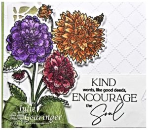Stamp Simply Clear Stamps - Delightful Dahlias