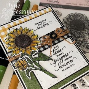 Stamp Simply Clear Stamps - Sunflower Season