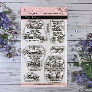 Stamp Simply Clear Stamps - Blessings/Beatitudes 2