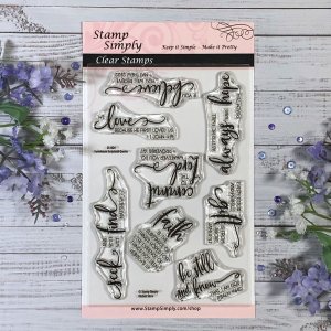 Stamp Simply Clear Stamps - Farmhouse Scriptural Quotes