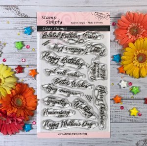 Stamp Simply Clear Stamps - All Occasion Sentiments Set 1
