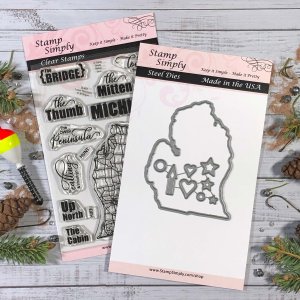 Stamp Simply Clear Stamps - Lower Peninsula of Michigan DUO