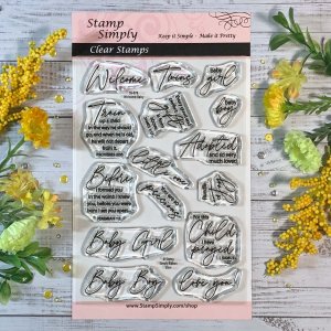 Stamp Simply Clear Stamps - Welcome Baby
