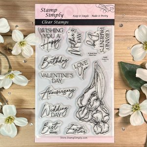Stamp Simply Clear Stamps - Happy Day Iris