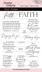 Stamp Simply Clear Stamps - Faith