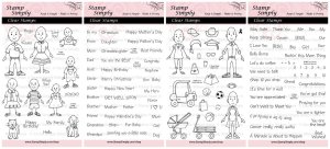 Stamp Simply Clear Stamps - Stick Family Complete Bundle Quad Summer Special