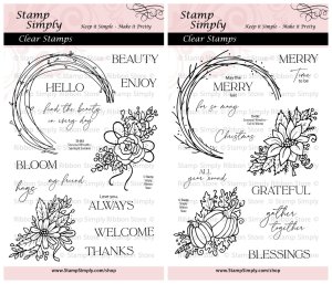 Stamp Simply Clear Stamps - Seasonal Wreaths Stamp Bundle