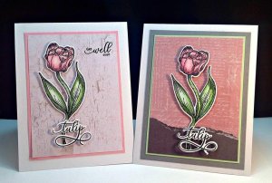 Stamp Simply Clear Stamps - Get Well Tulip
