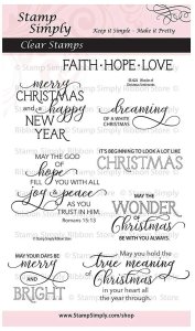 Stamp Simply Clear Stamps - Wonder of Christmas Sentiments